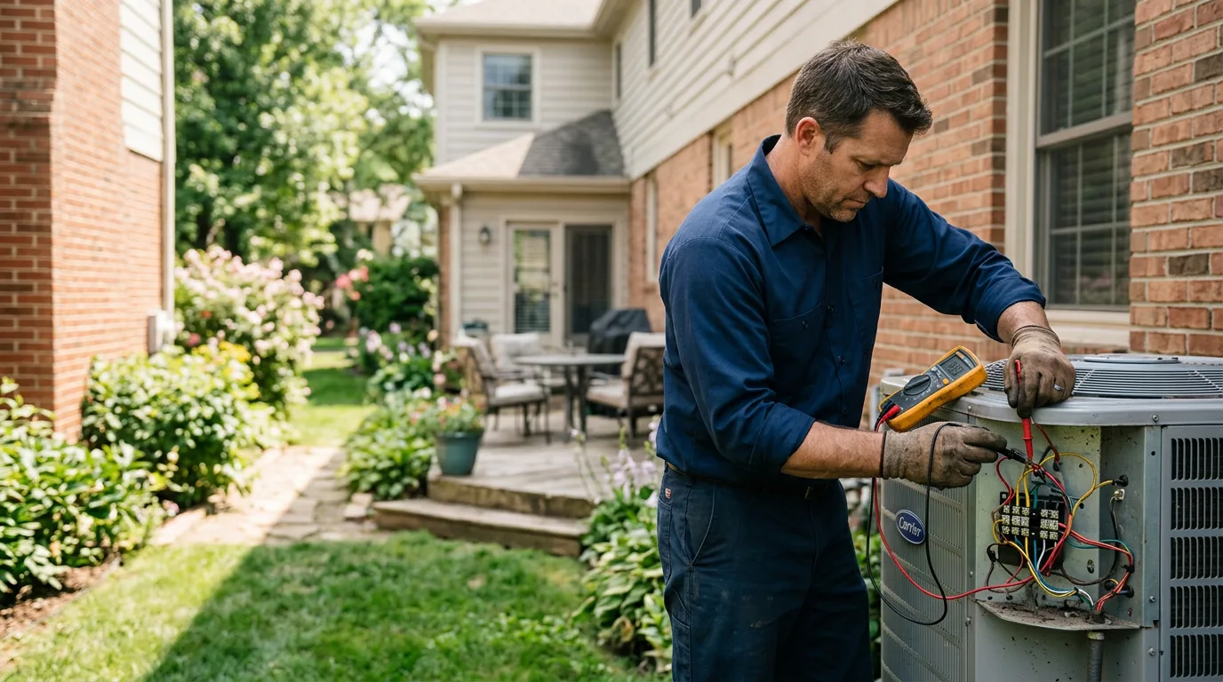 HVAC technician working near Walkersville, MD
